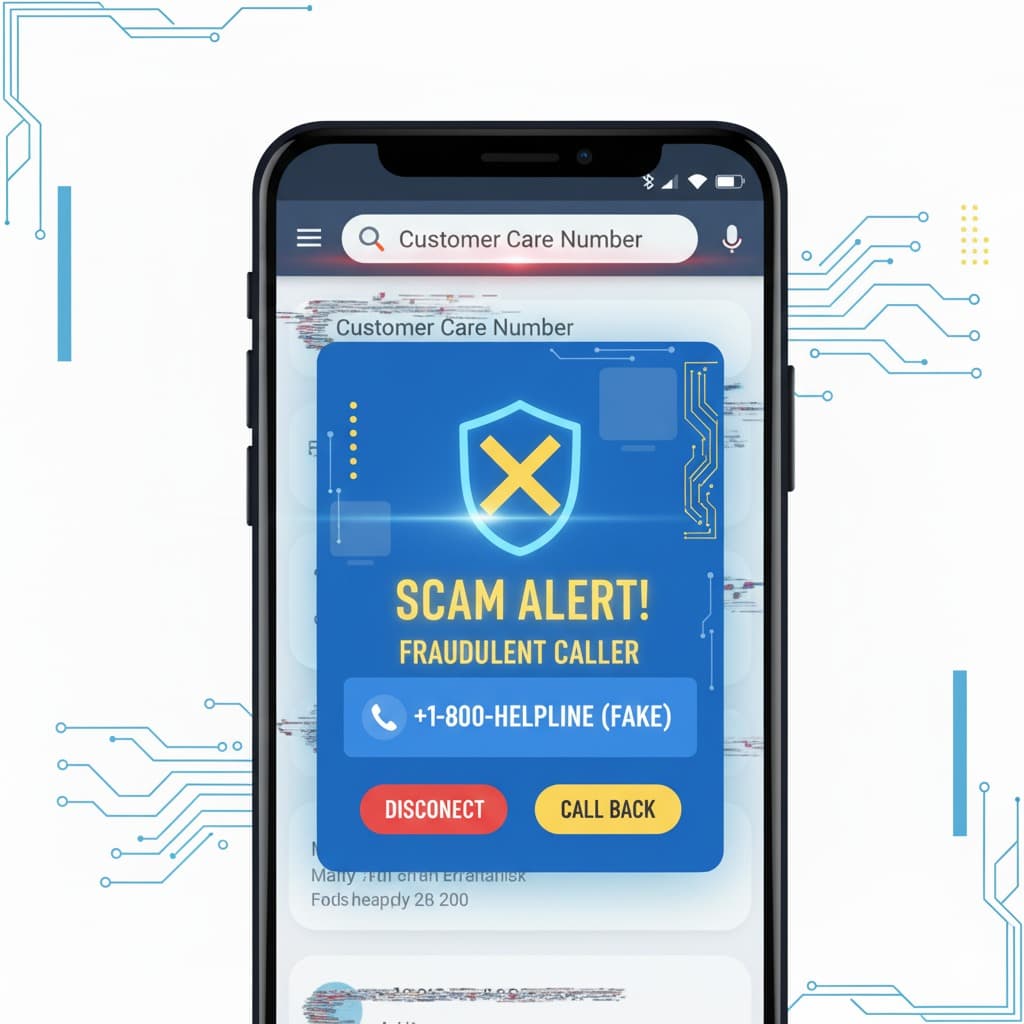 Fake Customer Care Scams in India 2025: How Fraudsters Use Google Search and WhatsApp to Trap You